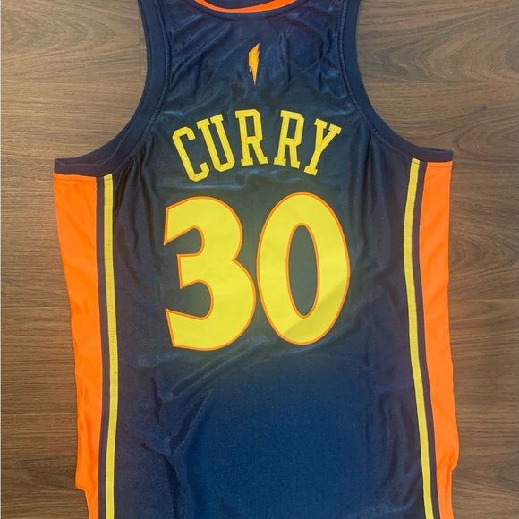 Golden State Warriors Stephen Curry Rookie Dazzle Jersey - Picture 4 of 11